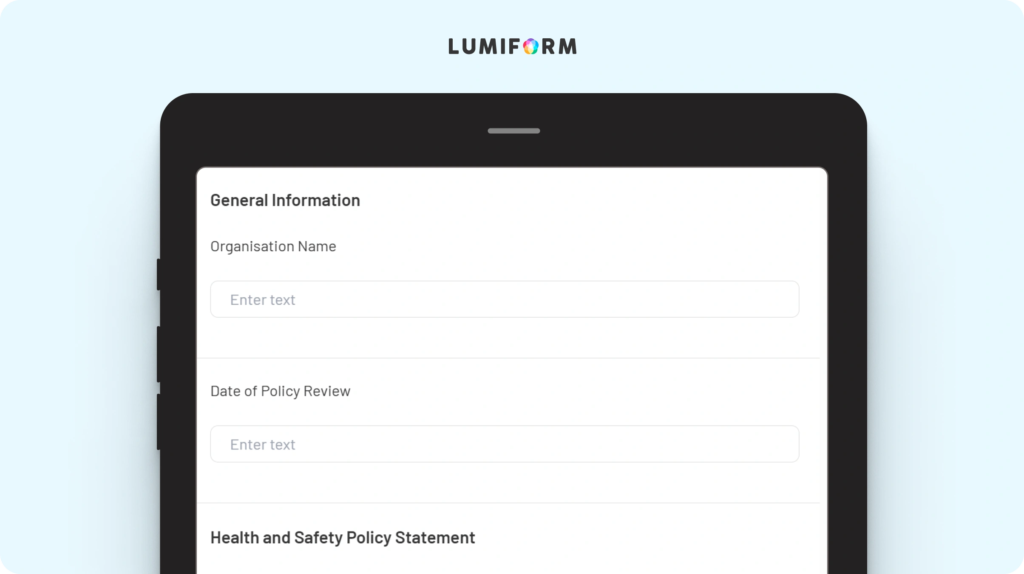 Health and safety policy template