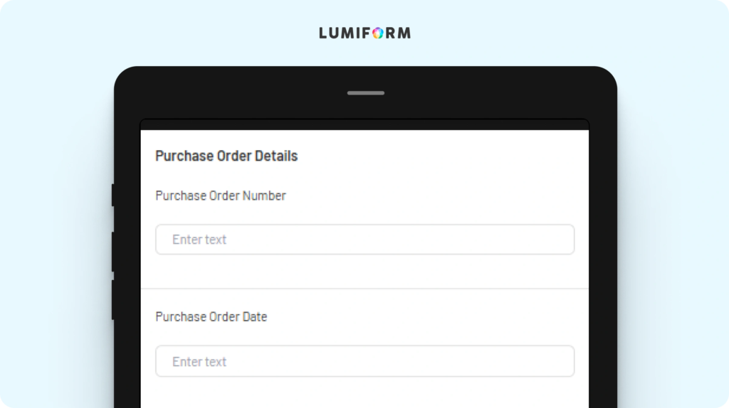 UK purchase order template