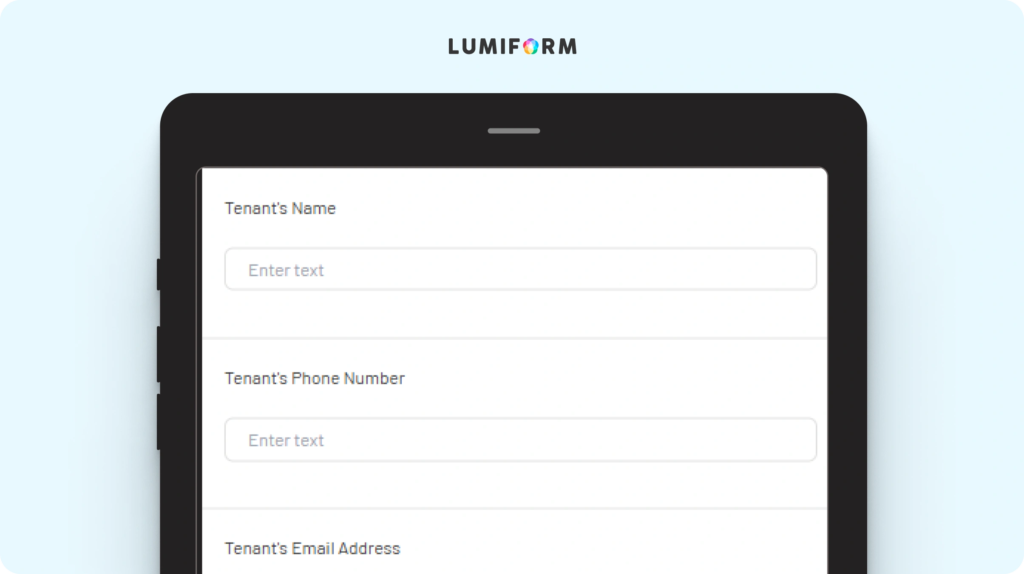 Request for tenant information form template