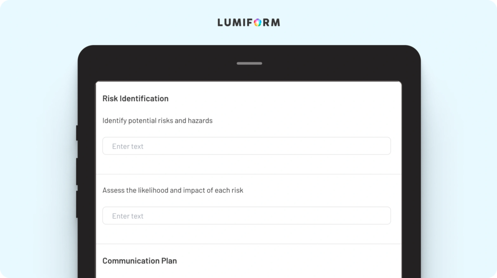 Emergency contingency plan template