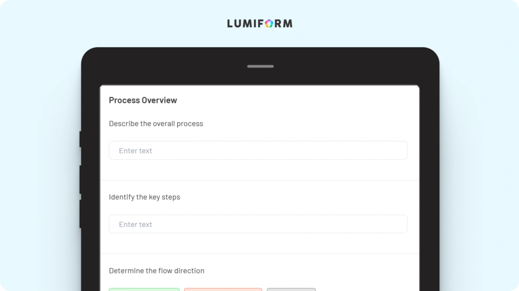 Process flow diagram template