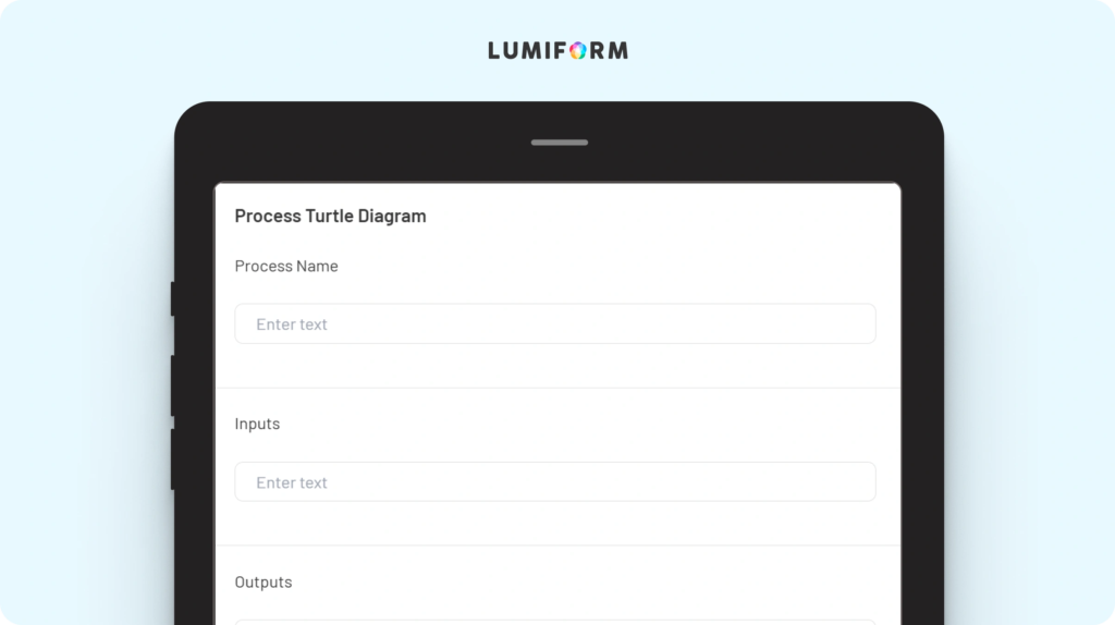 Process turtle diagram template