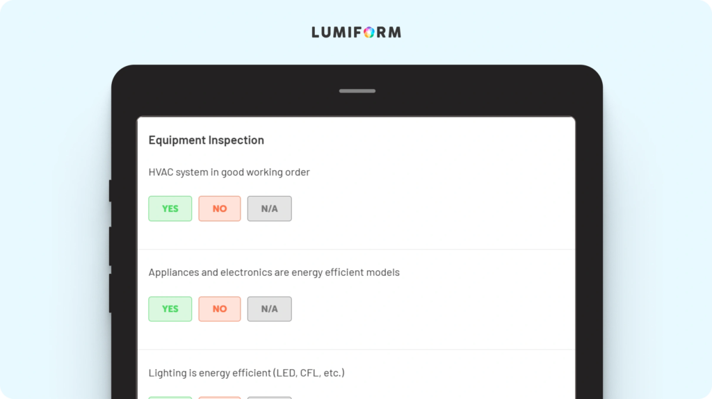 Energy efficiency checklist