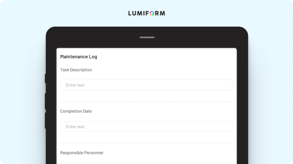 Property management property maintenance log template