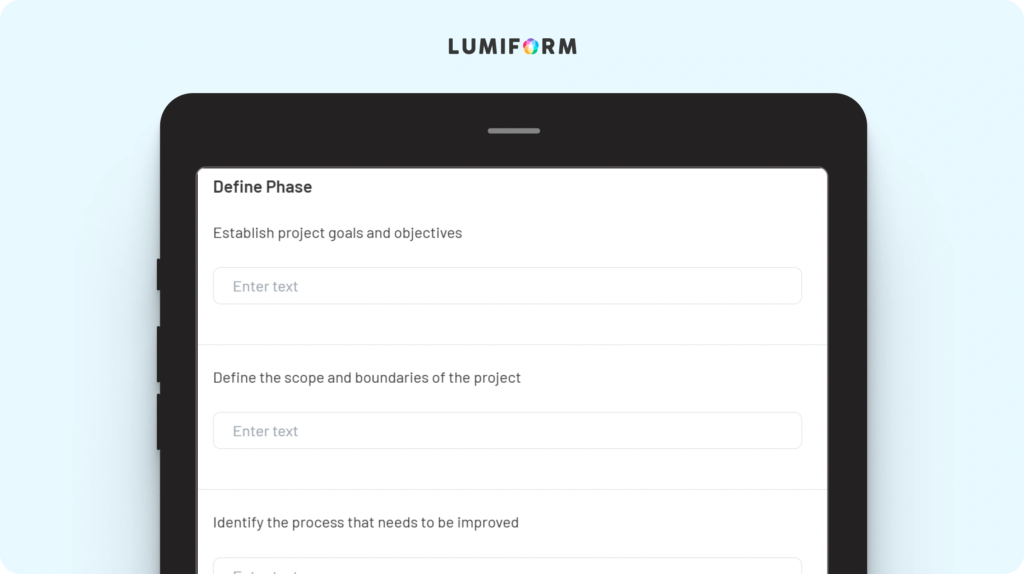 Lean six sigma template