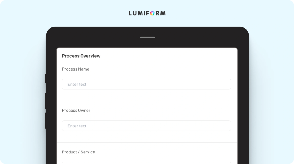 Lean value stream mapping template