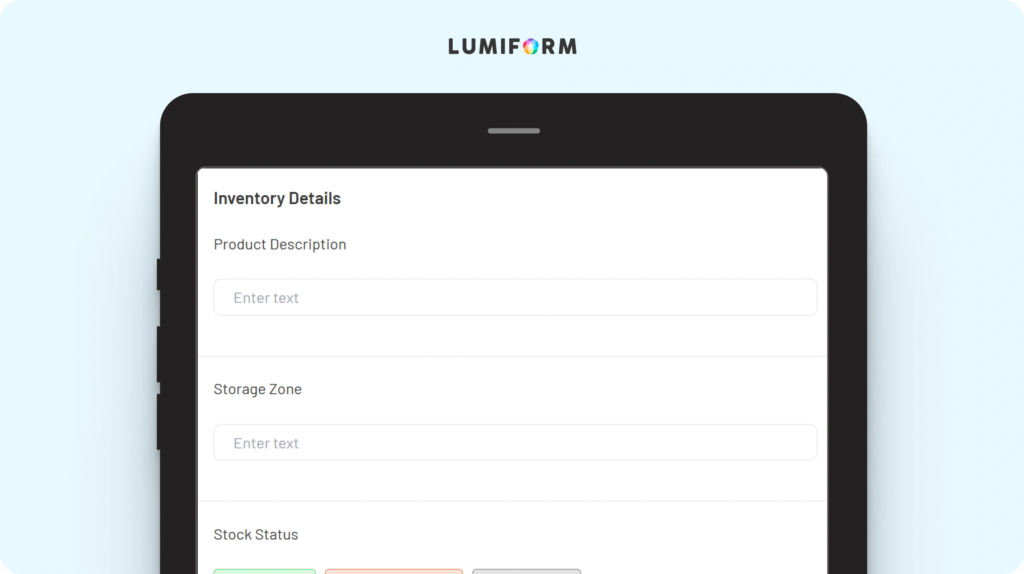 Warehouse stock control inventory template