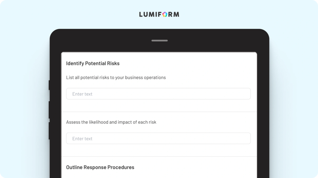 Contingency plan template