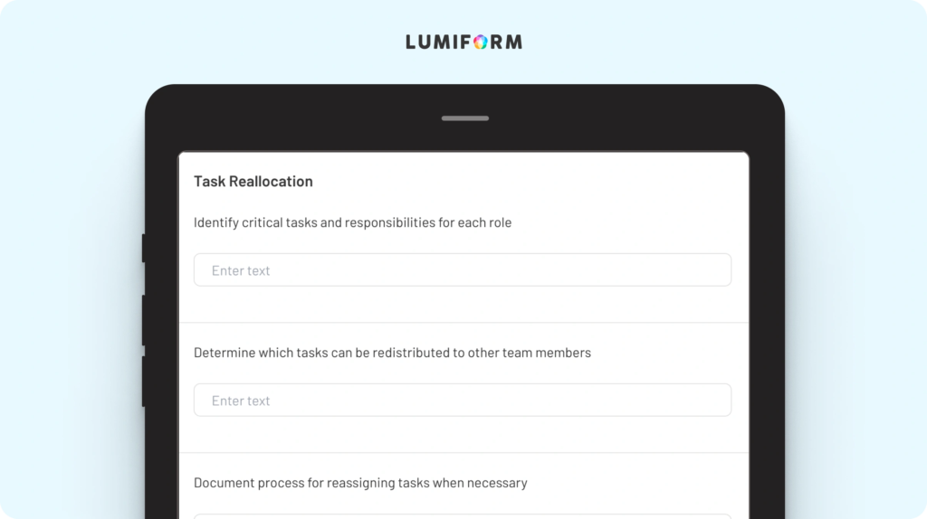 Staff contingency plan template