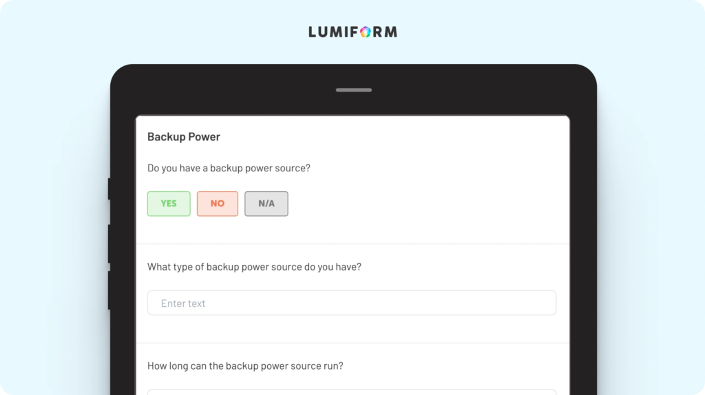 Power outage contingency plan template