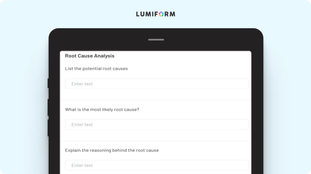 A3 management process template