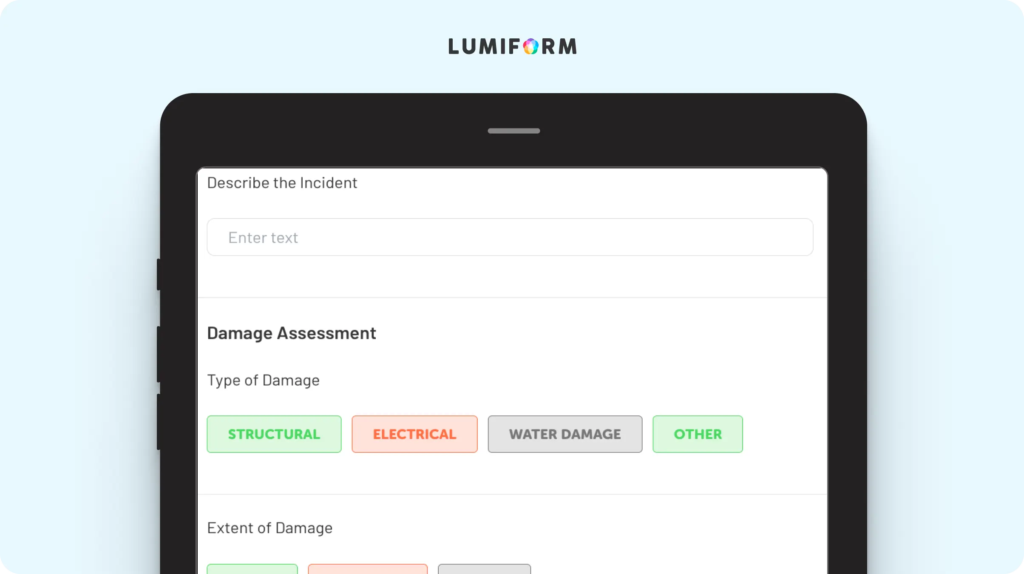 Cause of damage report