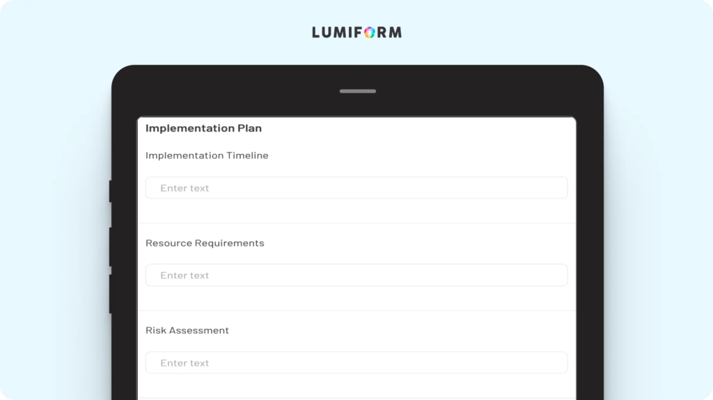 Change management process template