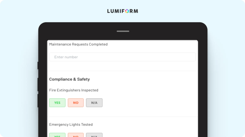 Facility management weekly report template