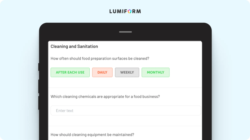 Food hygiene certificate template