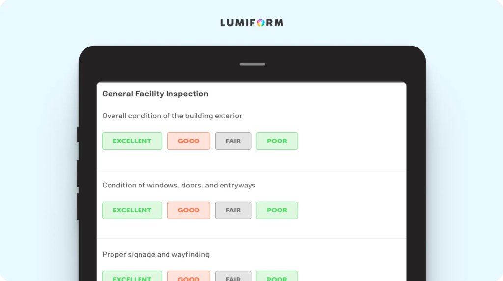 Hospital facility management checklist
