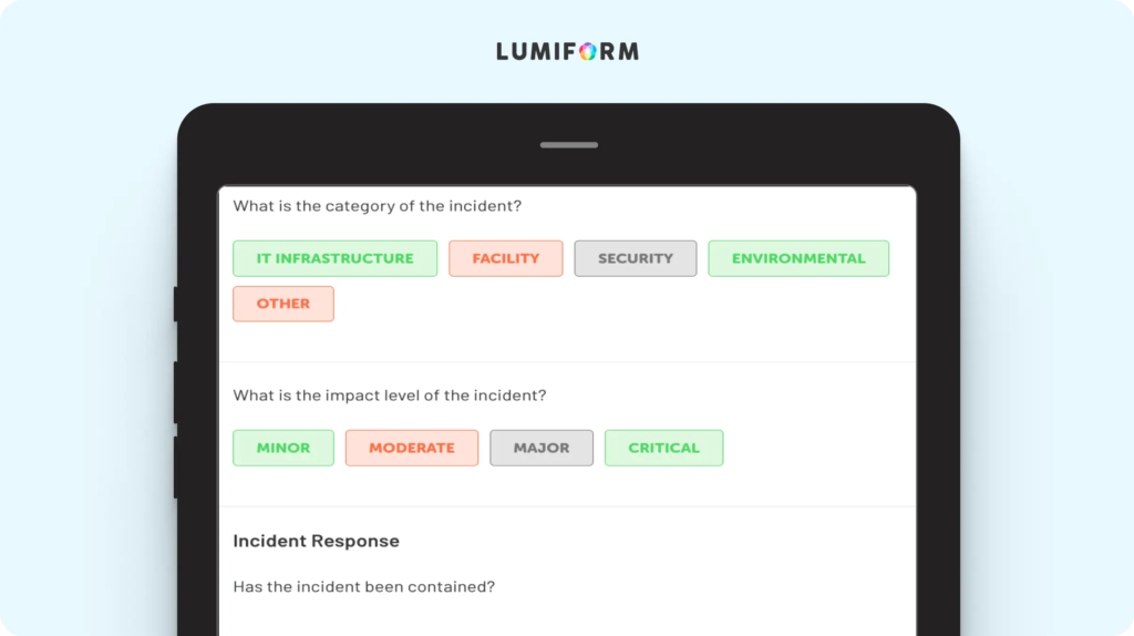  Incident management process template