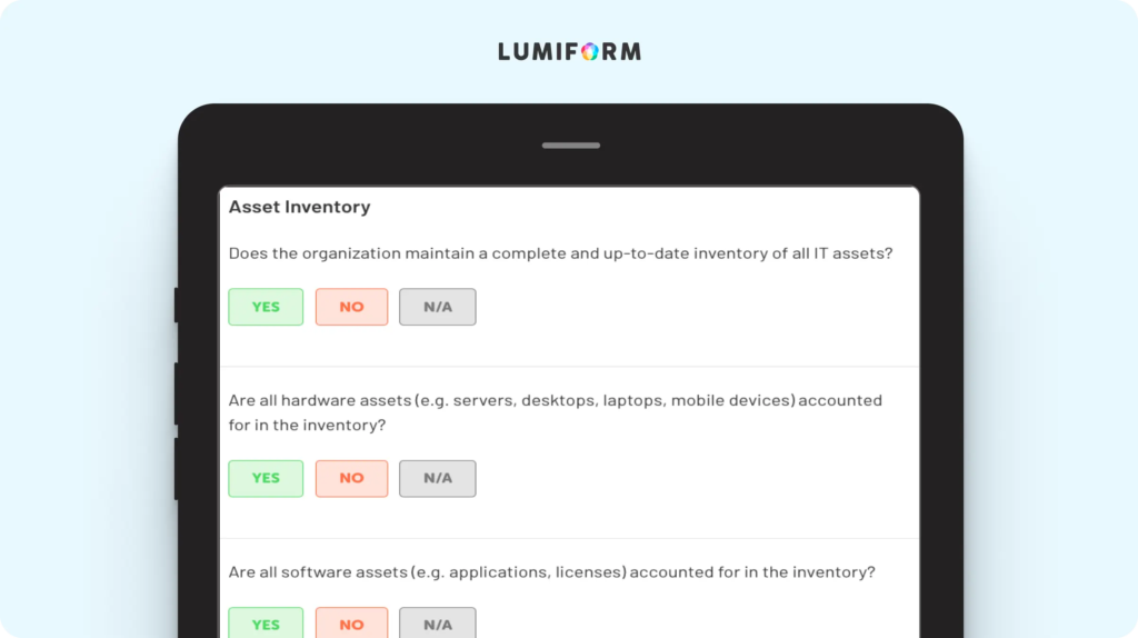 IT asset management audit checklist
