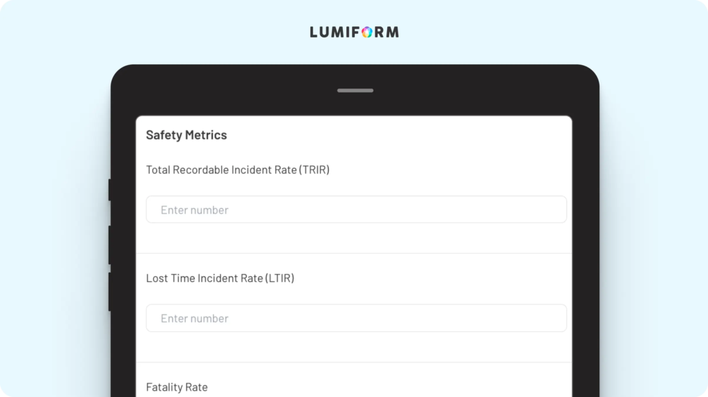 Key performance indicator – Safety KPI template