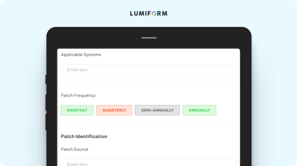 Patch management process template