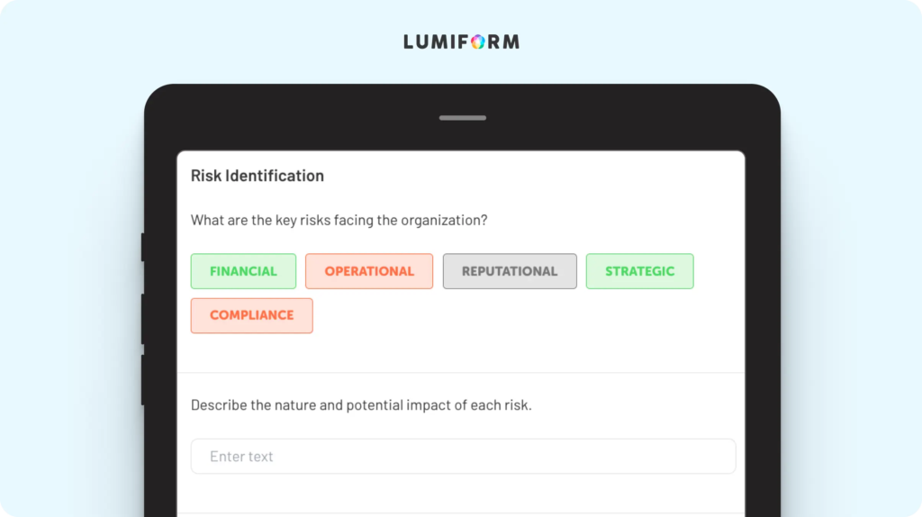 Risk monitoring and control template