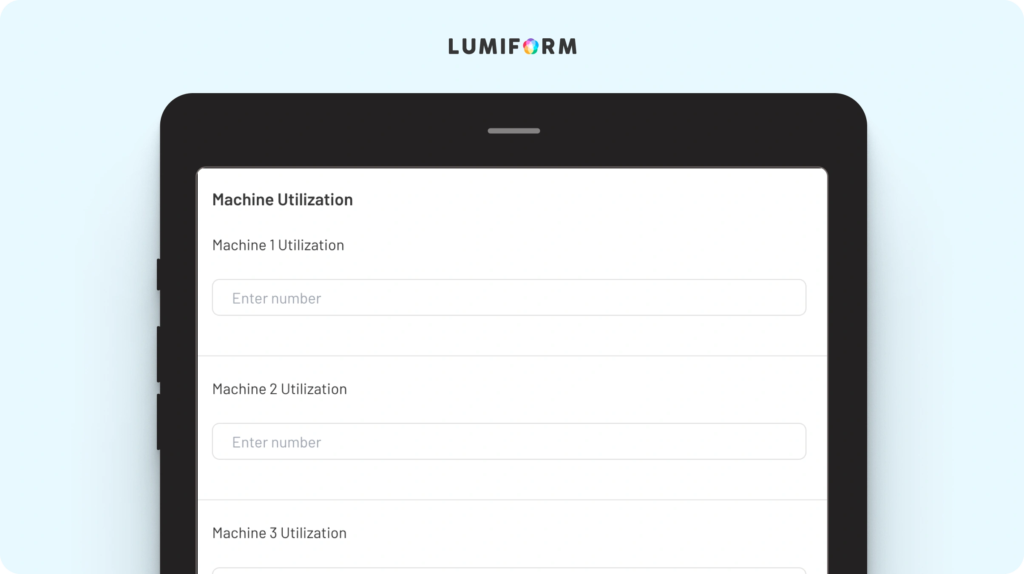 Manufacturing capacity planning template
