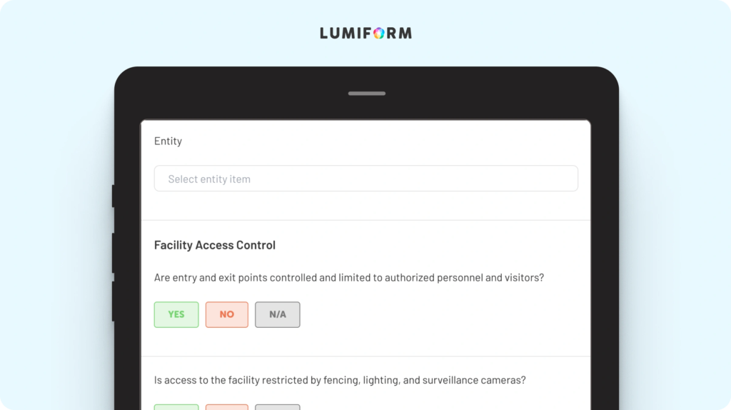 Industry self-assessment checklist for food security