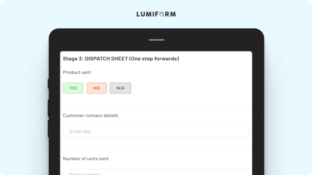 Food traceability template