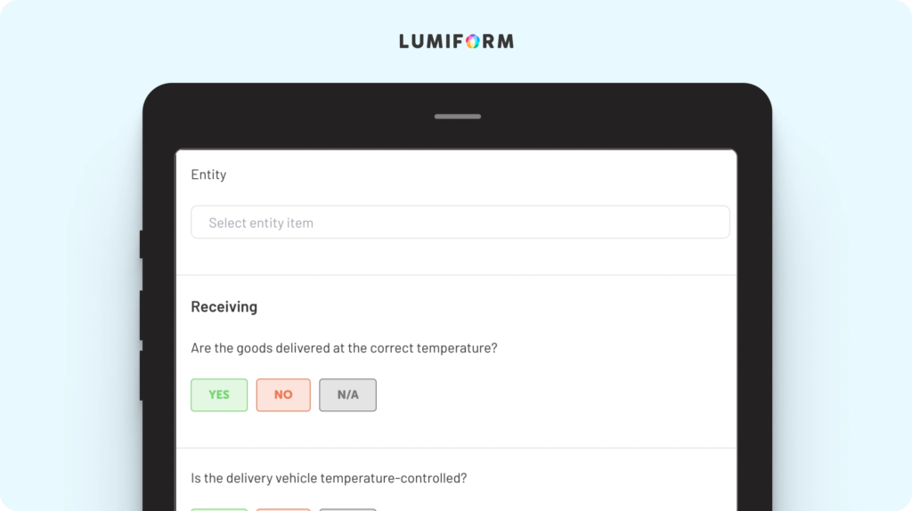 Cold chain audit checklist