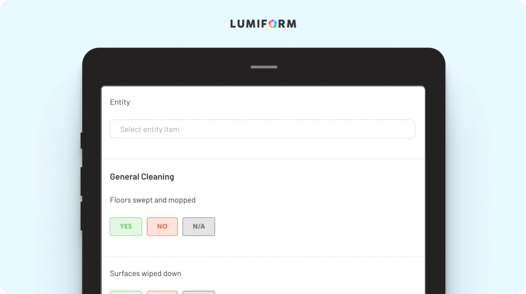 Daily cleaning log template