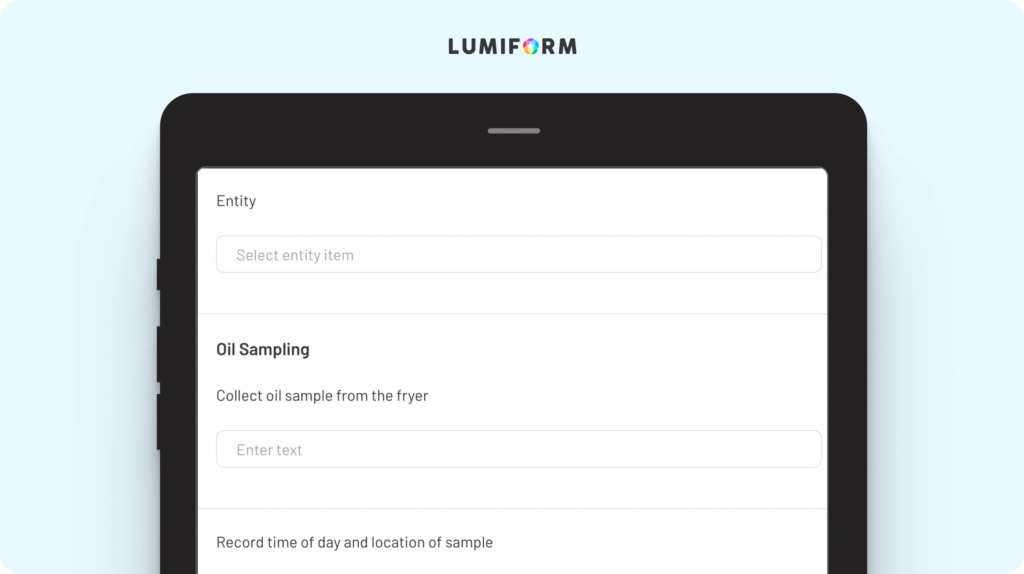 Polymer measurement frying oil checklist