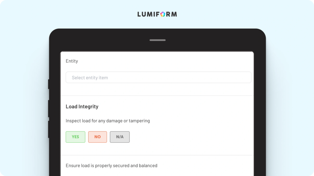 Load control checklist