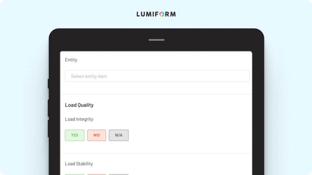 Trailer load quality audit checklist