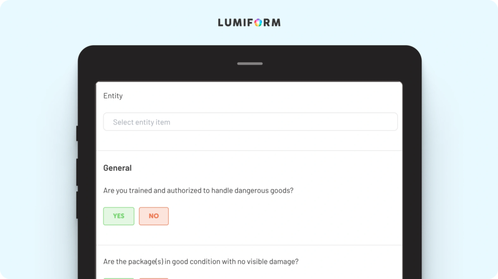 ADR loading and unloading checklist