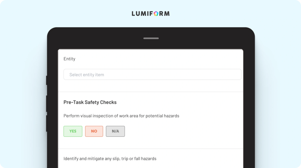 Technician zero harm checklist